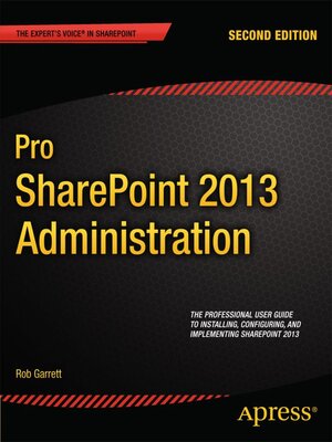 cover image of Pro SharePoint 2013 Administration